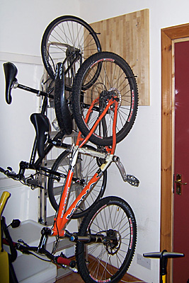 Bikes hanging